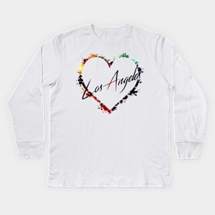 I Love Los Angeles Kids Long Sleeve T-Shirt